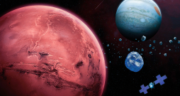 Starp Marsu un Jupiteru – asteroīds Psihe. Starp Marsu un Jupiteru – asteroīds Psihe.