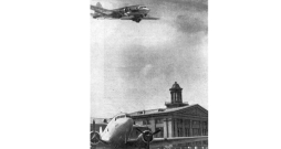 Rīgas lidosta Spilvē 1956. gadā.