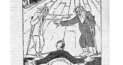 "Jaunāko Ziņu" karikatūra par Varakļānu prāvu.