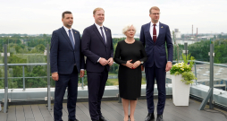 Zaļo un Zemnieku savienība iepazīstina ar programmu un sarakstu līderiem 15.Saeimas vēlēšanām.