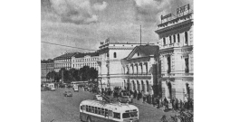 Rīgas Stacijas laukums 20. gs. 50. gadu beigās.