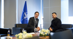 NATO samits. Volodimirs Zelenskis un Marks Rite.