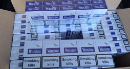 Valsts policijas Mārupes novadā atsavinātās nelegālās cigaretes.