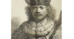 Viens no Rembranta van Reina (1606–1669) pašportretiem.