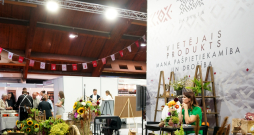"Novada garšas" stends pārtikas industrijas izstādē "Riga Food" Ķīpsalā.