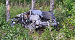 "Volvo" avārija Zasas pagastā.