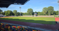 Liepājas stadiona "Daugava" futbola laukums.