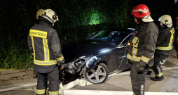 Avārijā iesaistītais Mercedes.