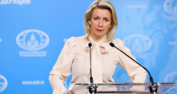 Krievijas Ārlietu ministrijas pārstāve Marija Zaharova.