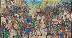 Kresī kauja 14. gs. franču miniatūrā.