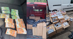 Policijas atrastās un atsavinātās cigaretes un skaidrā nauda. Policijas atrastās un atsavinātās cigaretes un skaidrā nauda.