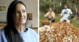 Sēņotāja Laura Liepiņa.