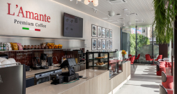 "L’Amante Premium Coffee" kafejnīca Rīgā.