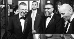 Edgars Rinkēvičs spēlfilmas "Uļa" Latvijas pirmizrādes vakarā Rīgā.