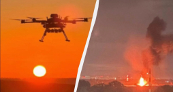 Ukraiņu dronu uzbrukums Rostovā. 