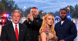 Džordžs Bušs, Veins Rūnijs, Lindsija Loena, Kevins Hārts.