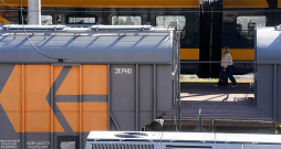 Krievijas dzelzceļa graudu vagoni Rīgas Centrālajā dzelzceļa stacijā šā gada 11. septembrī. Krievijas dzelzceļa graudu vagoni Rīgas Centrālajā dzelzceļa stacijā šā gada 11. septembrī.