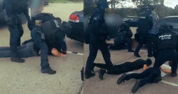 Policija aiztur organizētu bandu.