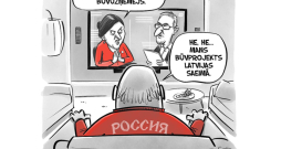Zīmē Gatis Šļūka. Labais tētuks Krievijā