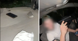 Interneta vidū nonācis video ar vairākiem jauniešiem, kuri veidoja reportāžu no avarējušas automašīnas. 