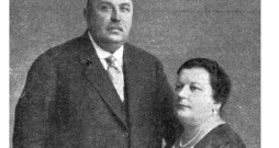 Olga un Vilhelms Ķuzes sudrabkāzās 1926. gada 11. septembrī.