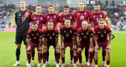 Latvijas futbola izlase.
