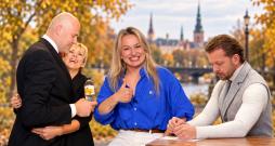 Andris un Anna Kulbergi, Dināra Rudāne, Aleksejs Rosļikovs. Andris un Anna Kulbergi, Dināra Rudāne, Aleksejs Rosļikovs.
