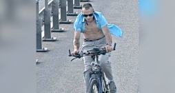 Meklētais velosipēdists.