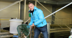 "Pārstrādes ceha ražošanas jauda būs līdz trīs tūkst. tonnu gatavās produkcijas gadā. Tajā taps dažādi gardumi – karsti un auksti kūpinātas palijas, kā arī zivju "jerky" – vītinātas uzkodas, kas šobrīd pasaulē ir ļoti pieprasītas," stāsta uzņēmuma "Blue Circle" līdzīpašnieks un vadītājs, zīmola "Zivis uz ledus" radītājs Lauris Apsis.