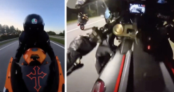Divi motociklisti riskē ar drošību sociālo tīklu satura dēļ.