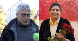 Lato Lapsa un Indijas zinātniece Divja Kanana Višvanata.