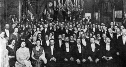Rīgas frizieru cunftes jubilejas dalībnieki. Rīgas frizieru cunftes jubilejas dalībnieki.