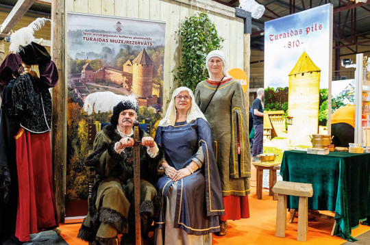 Izstādē "Balttour". 