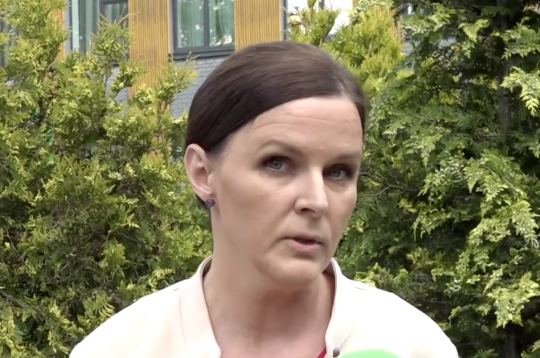 Partijas "Suverēnā vara"/"Apvienība Jaunlatvieši" līdere Jūlija Stepaņenko.