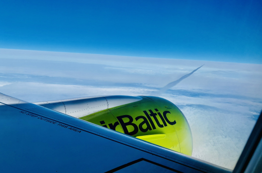 "airBaltic". "airBaltic".
