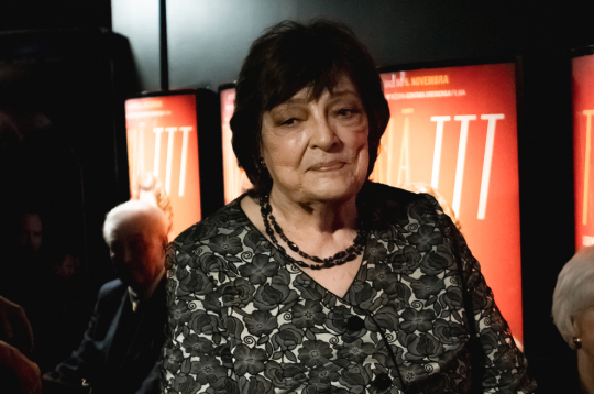 Skaidrīte Smildziņa-Budovska pēc spēlfilmas ″Tīklā. TTT leģendas dzimšana″ pirmizrādes.
