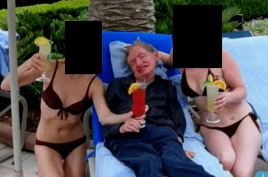 Stīvena Hokinga fotogrāfijas Epstīna failos.