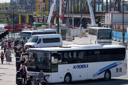Rīgas Starptautiskās autoostas teritorija.