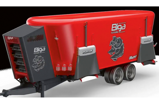 'Peecon Biga Volt' barības maisītājs. 'Peecon Biga Volt' barības maisītājs.