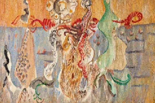 Iveta Vecenāne, “Marka Rotko motīvs I”, 2024, pēc Marka Rotko, “Bez nosaukuma”, 1944. Iveta Vecenāne, “Marka Rotko motīvs I”, 2024, pēc Marka Rotko, “Bez nosaukuma”, 1944.
