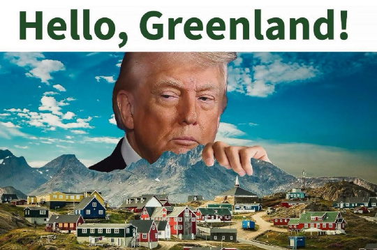 "Sveika, Grenlande!" – attēls, ko savā sociālajā tīklā "Truth Social" 1. augustā ievietojis ASV prezidents Donalds Tramps. Visdrīzāk tam ir saistība ar "Greenland Energy" patvarīgo darbošanos.
