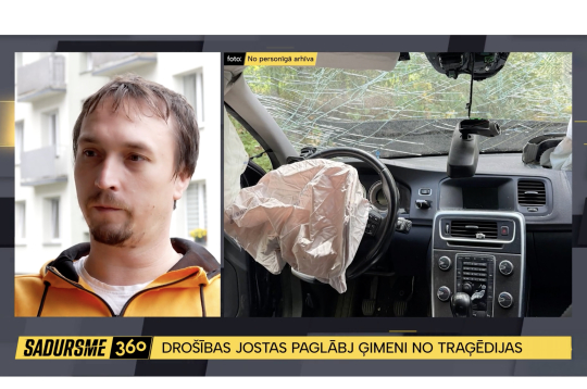 Ģimeni pasargāja drošības jostas. Ģimeni pasargāja drošības jostas.