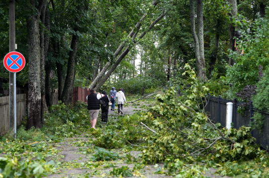 22. augusta vētras postījumi Jūrmalā.