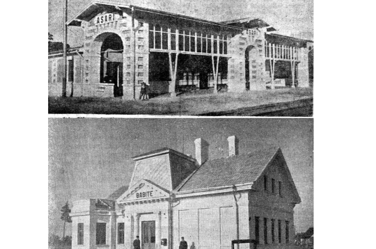 Asaru un Babītes stacijas 1926. gadā.