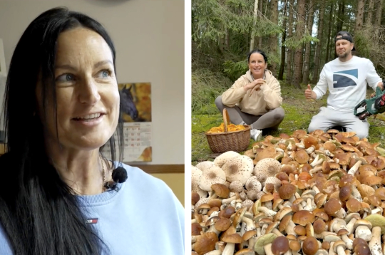 Sēņotāja Laura Liepiņa.