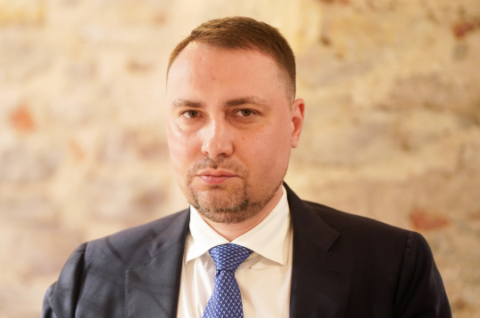 Ukrainas prezidenta biroja vadītājs Kirilo Budanovs (Kyrylo Budanov).