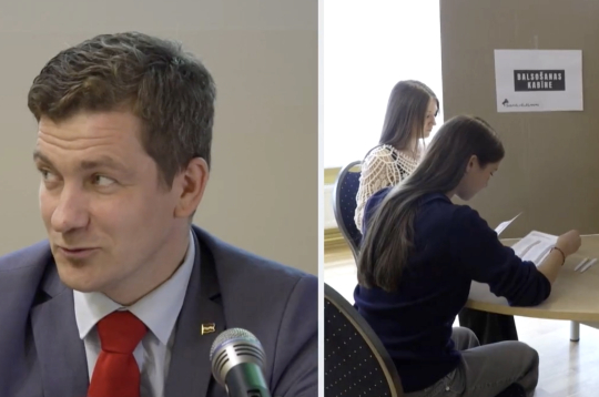 Centrālās vēlēšanu komisijas priekšsēdētājs Māris Zviedris. Centrālās vēlēšanu komisijas priekšsēdētājs Māris Zviedris.
