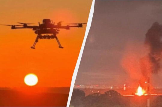 Ukraiņu dronu uzbrukums Rostovā. 