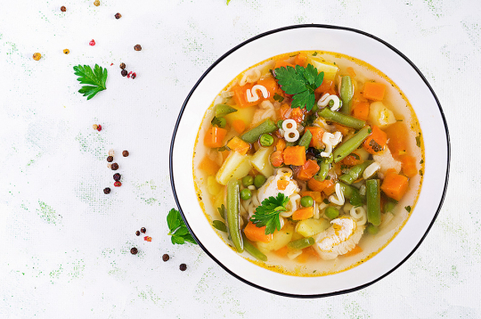 Dārzeņu (Minestrone) zupa.
