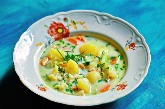 Dāreņu–piena zupa.